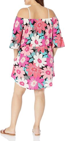 La Blanca Women's Off Shoulder Mini Dress Swimsuit Cover Up in Kuwait