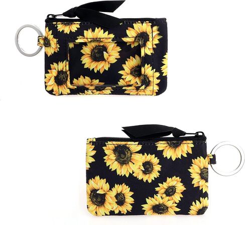 DONGGANGAJI Women's Zip ID Case Wallet Cotton colorful patterns Suitable for ladies Wallet Clutch Coin Purse (Butterfly) in Kuwait