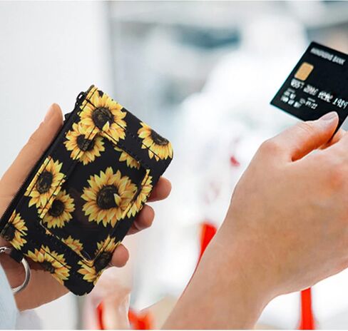 DONGGANGAJI Women's Zip ID Case Wallet Cotton colorful patterns Suitable for ladies Wallet Clutch Coin Purse (Butterfly) in Kuwait