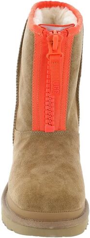 UGG174 Classic Short Zipper Tape Logo Womens Boot in Saudi Arabia