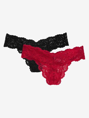 Smart & مثير المرأة التوقيع الدانتيل ثونغ اللباس الداخلي 2 حزمة in Kuwait