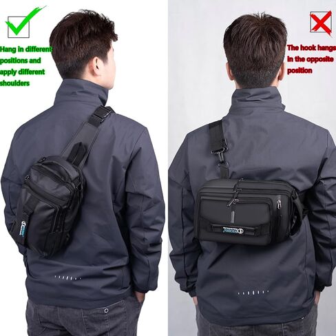 WZCZZHA Sling Bag for Men Crossbody in Kuwait