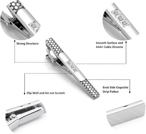 زيستا ربطة العنق كليب مجموعة أزرار الأكمام الرجال مصقول أنيقة فاخرة قمصان توكسيدو الفرنسية ربطة العنق مشبك الكفة رابط الأعمال الزفاف المهنية اللباس هدية in Kuwait