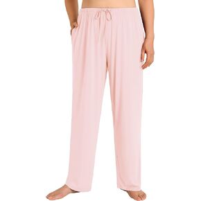 Esenchel Women's Plus Size Pajama Pants Rayon Sleep Pants