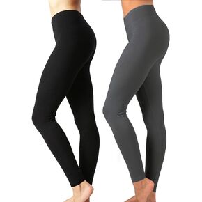 Zenana Outfitters Womens Full Length Cotton Solid Leggings