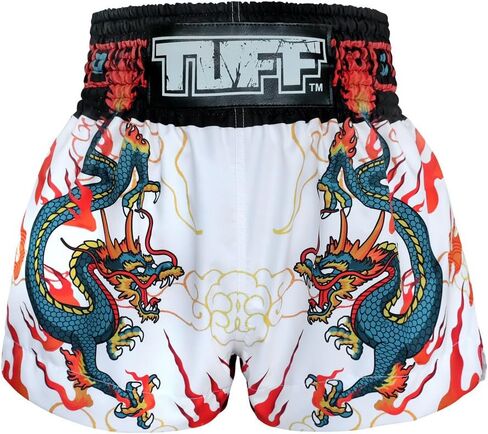 Tuff Sport Boxing Muay Thai Shorts Dragon Skull Kick Martial Arts Training Gym Clothing Trunks in Saudi Arabia