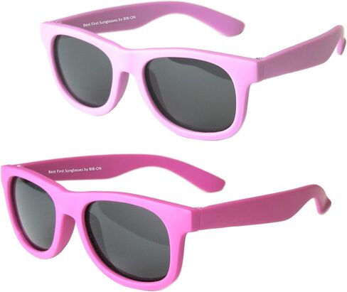 BIB-ON Vintage 2 Pack- Baby, Toddler's First Sunglasses for Ages 1-2 Years in Kuwait