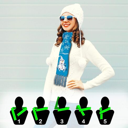 Windy City Novelties LED Light Up Holiday Scarf for Ugly Christmas Sweater Party in Saudi Arabia
