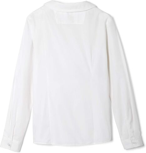 French Toast Girls' Short & Long Sleeve Peter Pan Collar Blouse 2-Pack, White in Saudi Arabia