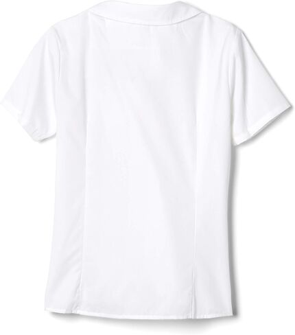 French Toast Girls' Short & Long Sleeve Peter Pan Collar Blouse 2-Pack, White in Saudi Arabia