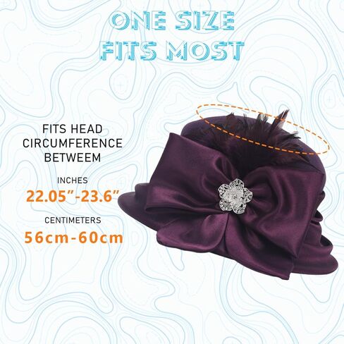 فستان نسائي من Ruphedy مصنوع من الصوف بنسبة 100% وقبعة شتوية للحفلات من عشرينيات القرن العشرين in Kuwait