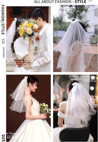 Pangogogo White bridal veil with double rolled edges, 70cm in Kuwait