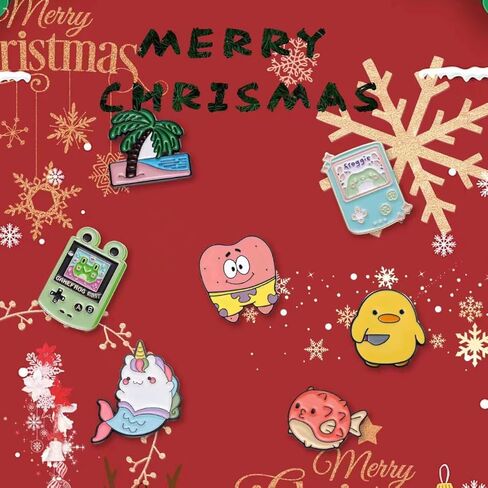 مجموعة 20 قطعة من دبابيس المينا المختلطة، مجموعات دبابيس مينا نباتية أنيمي، دبابيس أزرار تزيين لملابس الظهر والقبعات والسترات، شارات طية صدر السترة المضحكة in Kuwait