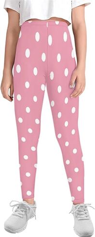FOR U DESIGNS Activewear Leggings for Girls Kids High Waisted Dance Workout Running Athletic Pants Yoga Leggings in Saudi Arabia