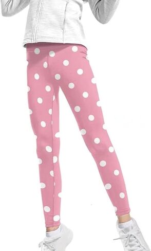 FOR U DESIGNS Activewear Leggings for Girls Kids High Waisted Dance Workout Running Athletic Pants Yoga Leggings in Saudi Arabia