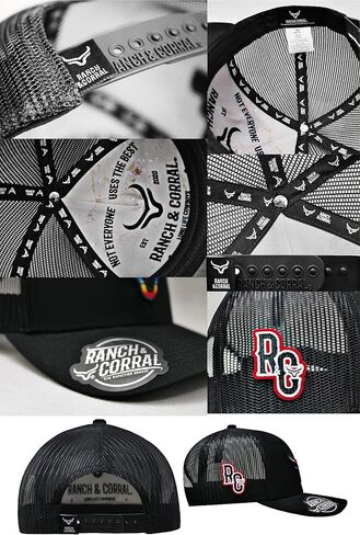 قبعة رانش آند كورال للرجال لسائقي الشاحنات، كاوبوي أبالوسا، مسطحة عارية in Kuwait