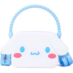 Kawaii Mini Crossbody Backpack, Kitty Tote Messenger Bag, Cute Coin Purses, Wallets Stuff for Teen Girls, Women(Blue)