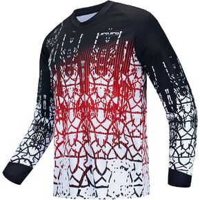 JPOJPO Men's Cycling Jersey MTB T Shirt Long Sleeve Youth Off-Road Motorcycle Jersey Bicycle Clothes Anti-UV in Kuwait