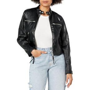 [BLANKNYC] Womens Women's Vegan Leather Jacket
