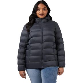 32 Degrees Women's Lightweight Recycled Poly-Fill Packable Hooded Jacket | Zippered Pockets | Water Repellent