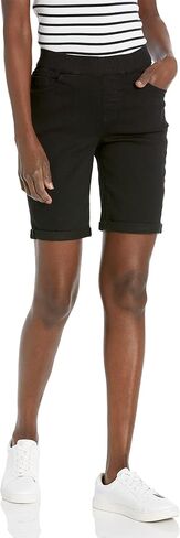 WallFlower Women's Pull on Bermuda Denim Shorts High-Rise Insta Soft Juniors (Available in Plus Size) in Saudi Arabia