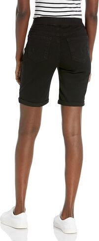 WallFlower Women's Pull on Bermuda Denim Shorts High-Rise Insta Soft Juniors (Available in Plus Size) in Saudi Arabia