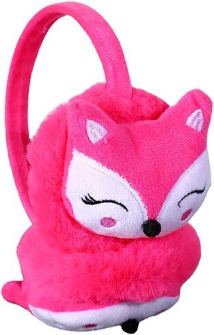 iCookii Boys Girls Fox Earmuffs Winter Soft Cute Ear Flaps Plush Fur Ear Warmers Protector Ear Cover Xmas Birthday Gift in Saudi Arabia