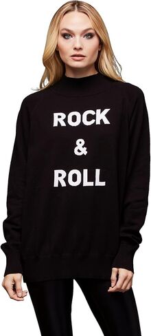 سترة نسائية منسوجة من موسيقى الروك أند رول وموسيقى الروك in Kuwait