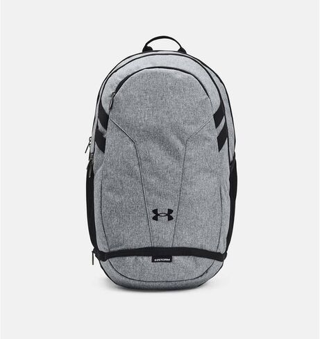 Under Armour Hustle 5.0 Team Backpack, (001) Black/Black/Metallic Silver, One Size Fits All in Saudi Arabia
