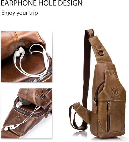 حقيبة صدر للرجال من FANDARE مصنوعة من الجلد الطبيعي وحقيبة كتف كروس وحقائب ظهر in Kuwait