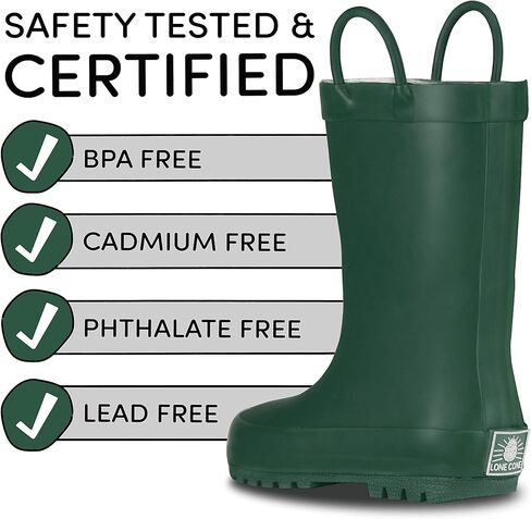 لونكون حذاء مطر من المطاط الطبيعي الفاخر بلمسة نهائية غير لامعة للاطفال الصغار من اليمنتاري كوليكشن in Kuwait