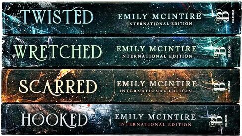 Emily McIntire Never After Series Collection 4 Books Set (Hooked, Scarred, Wretched, Twisted) in Saudi Arabia