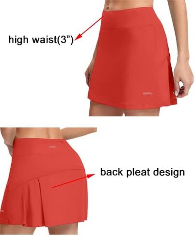 Gladtry Women's Tennis Skirts Golf Skirt with Pockets, High Waisted Pleated Athletic Skirts for Workout Active Sports in Kuwait