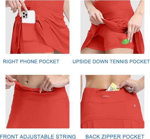 Gladtry Women's Tennis Skirts Golf Skirt with Pockets, High Waisted Pleated Athletic Skirts for Workout Active Sports in Kuwait