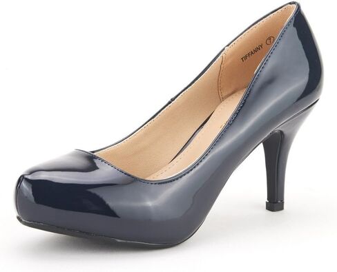 أحذية DREAM PAIRS Tiffany Women's New Classic أنيقة ومتعددة الاستخدامات بكعب منخفض وكعب ستيليتو وأحذية بكعب عالٍ in Kuwait