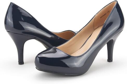 أحذية DREAM PAIRS Tiffany Women's New Classic أنيقة ومتعددة الاستخدامات بكعب منخفض وكعب ستيليتو وأحذية بكعب عالٍ in Kuwait