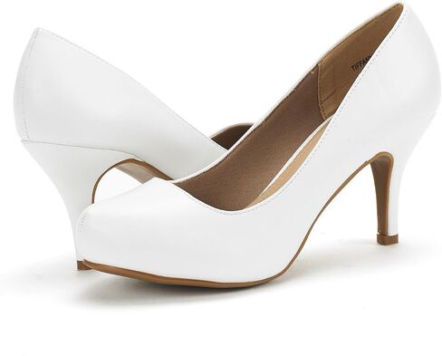 أحذية DREAM PAIRS Tiffany Women's New Classic أنيقة ومتعددة الاستخدامات بكعب منخفض وكعب ستيليتو وأحذية بكعب عالٍ in Kuwait