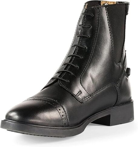 HORZE Kilkenny Kids' Unisex Equestrian Synthetic Leather Zip-Up Schooling Paddock Boots in Saudi Arabia