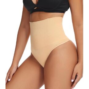 Tummy Control Thong Shapewear for Women High Waist Body Shaper Panties Underwear Seamless Shaping Thong