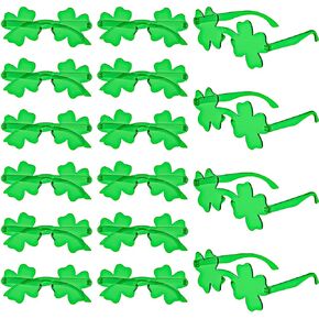 نظارات MGparty St. Patrick's Day Shamrock نظارات شمسية Irish Lucky Green Clover إكسسوارات Saint Patricks المفضلة للحفلات