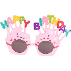 نظارات OULII Happy Birthday نظارات شمسية Sweet Cream Cake Glasses Costume Glasses Props Funny Novelty لمحبي أعياد الميلاد in Kuwait