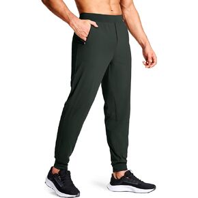 Men's Joggers Pants with Zipper Pockets Stretch Sweatpants Running Golf Workout Gym Pants for Men