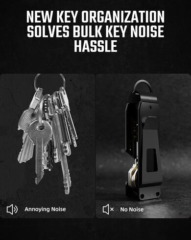 MINBERAND Key Organizer Compact Key Holder Metal Key Chain Minimalist key case key holder for keychain Secures 1-5 Keys in Saudi Arabia