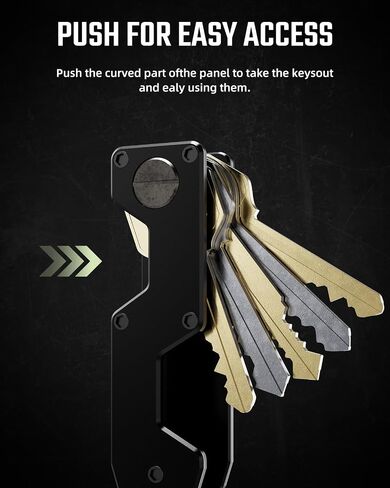 MINBERAND Key Organizer Compact Key Holder Metal Key Chain Minimalist key case key holder for keychain Secures 1-5 Keys in Saudi Arabia