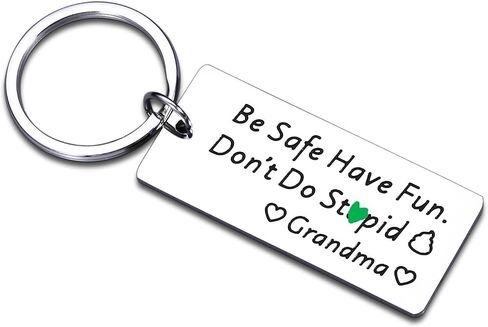 Valentines Day Gifts for Kids Grandson Granddaughter from Grandma Funny Gag eychain for Him Her Gag Humor Gifts from Grandma to Teens GrandKid Grandma to Grandchildren Gift for Teen Boys Girls in Saudi Arabia