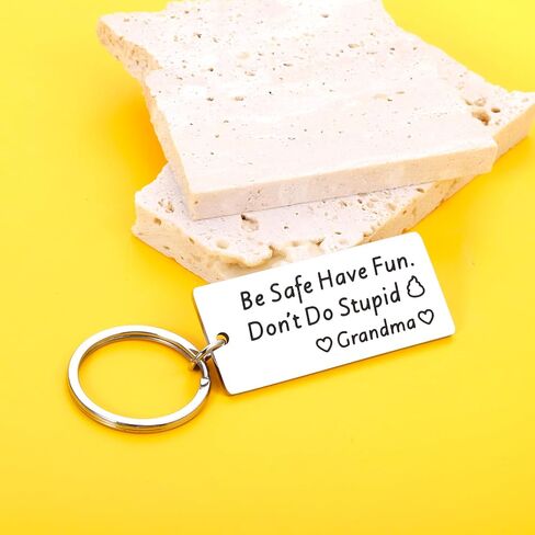 Valentines Day Gifts for Kids Grandson Granddaughter from Grandma Funny Gag eychain for Him Her Gag Humor Gifts from Grandma to Teens GrandKid Grandma to Grandchildren Gift for Teen Boys Girls in Saudi Arabia