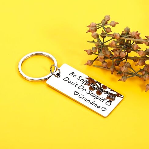 Valentines Day Gifts for Kids Grandson Granddaughter from Grandma Funny Gag eychain for Him Her Gag Humor Gifts from Grandma to Teens GrandKid Grandma to Grandchildren Gift for Teen Boys Girls in Saudi Arabia