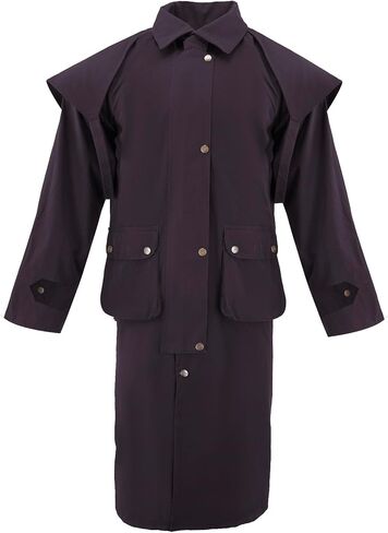 RESISTANCE Premium Oilskin Duster Coat Waterproof Cotton Unisex Cowboy Cowgirl Western Workwear in Saudi Arabia