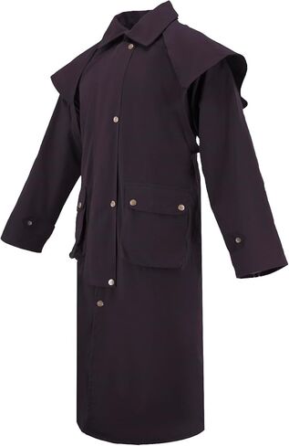 RESISTANCE Premium Oilskin Duster Coat Waterproof Cotton Unisex Cowboy Cowgirl Western Workwear in Saudi Arabia