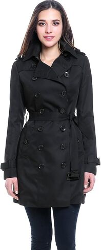 معطف BGSD نسائي Viv مقاوم للماء بغطاء للرأس متوسط ​​الطول in Kuwait